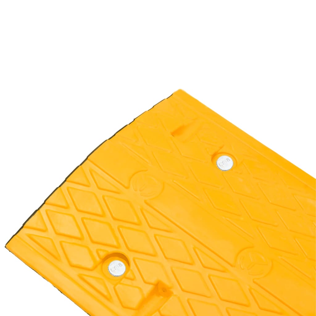 vidaXL vejbump 97x32,5x4 cm gummi gul og sort