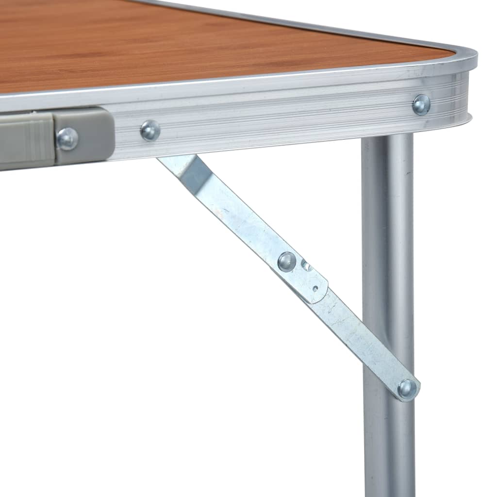 vidaXL foldbart campingbord aluminium 180 x 60 cm
