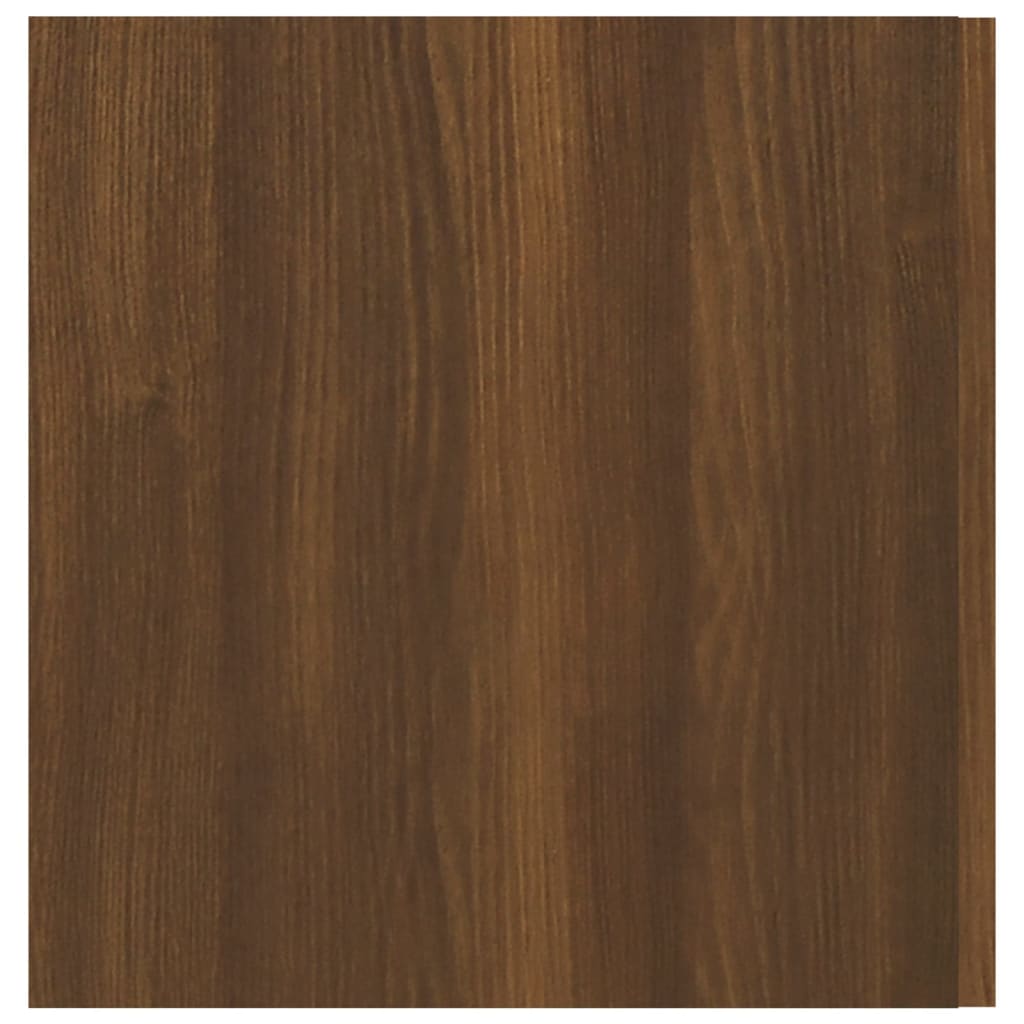 vidaXL vægskab 80x39x40 cm konstrueret træ brun egetræsfarve