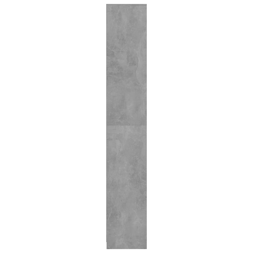 vidaXL badeværelsesskab 30x30x183,5 cm spånplade betongrå