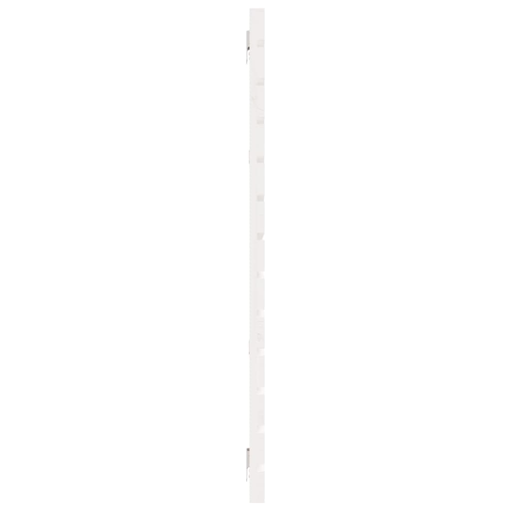 vidaXL sengegavl 206x3x91,5 cm massivt fyrretræ hvid