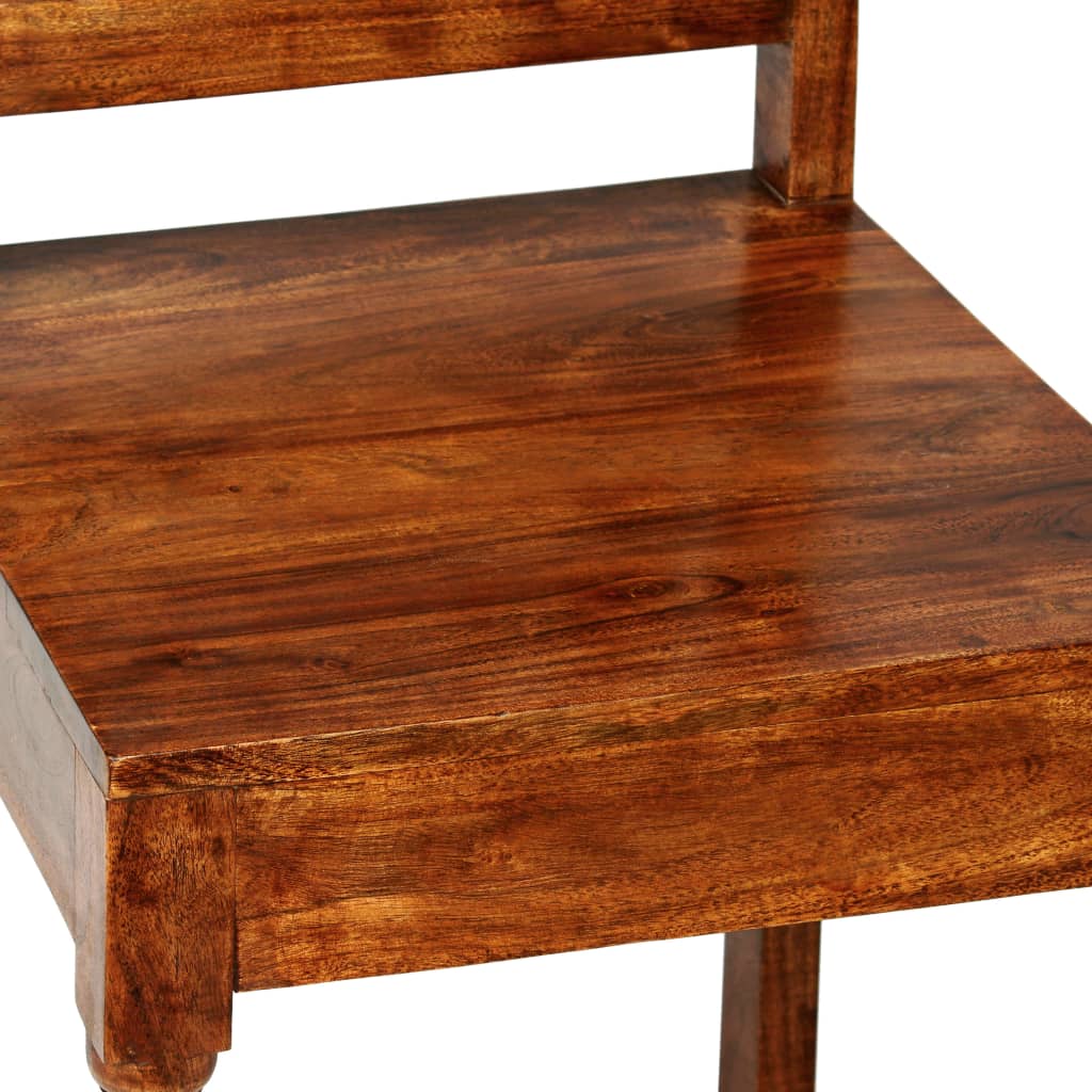 vidaXL spisebordsstole 4 stk. massivt træ med sheeshamfinish klassisk