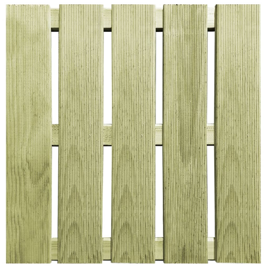 vidaXL 30 stk. terrassefliser 50 x 50 cm træ grøn
