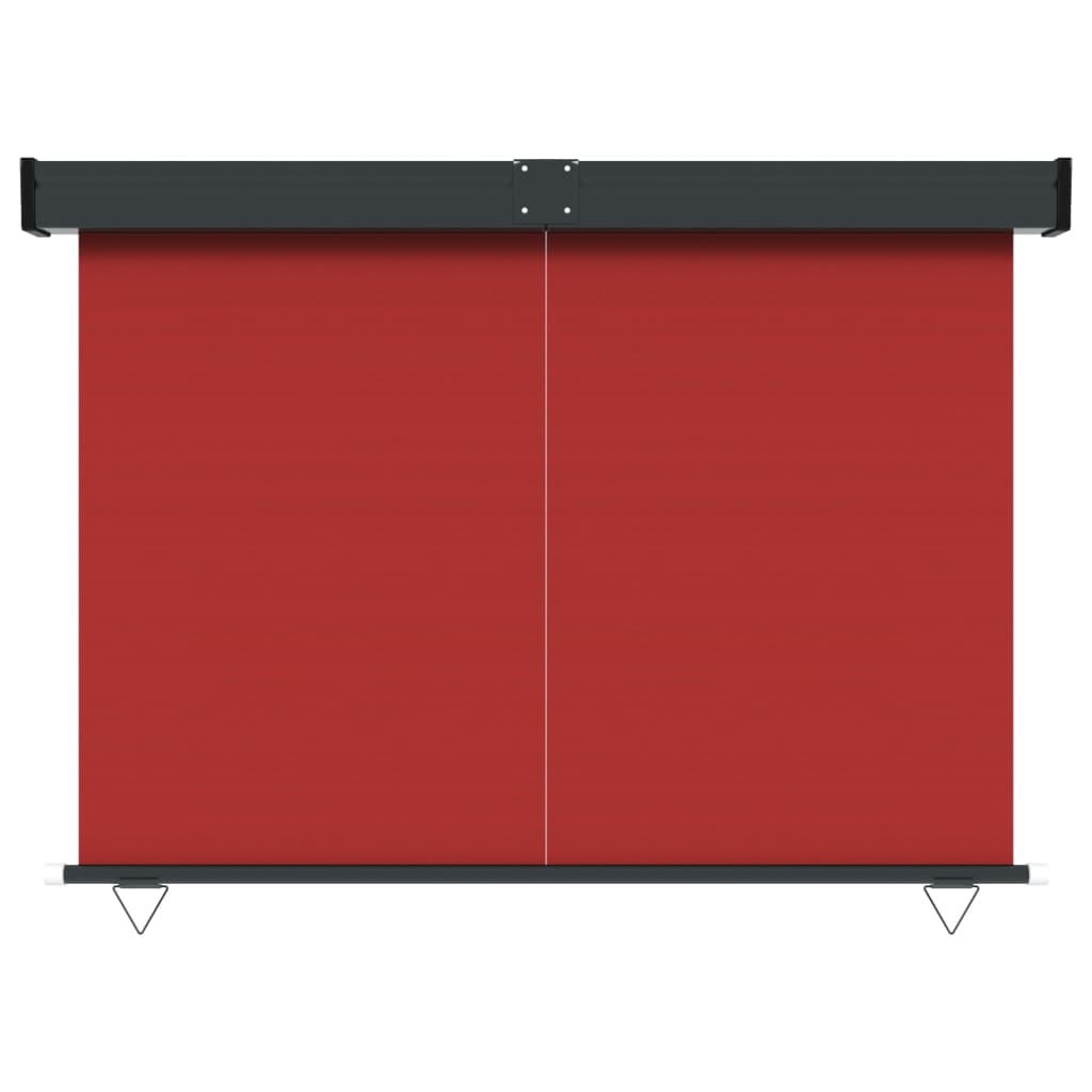 vidaXL sidemarkise til altan 145x250 cm rød