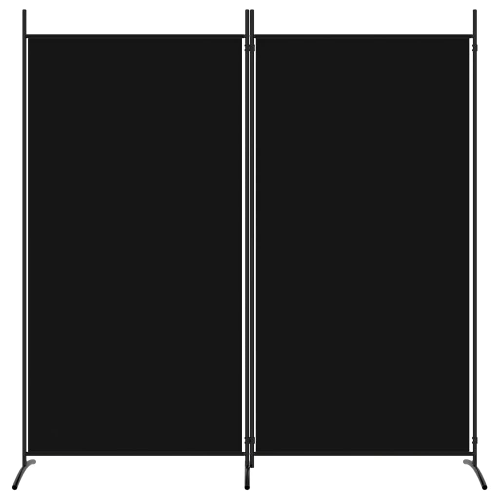 vidaXL 2-panels rumdeler 175x180 cm stof sort