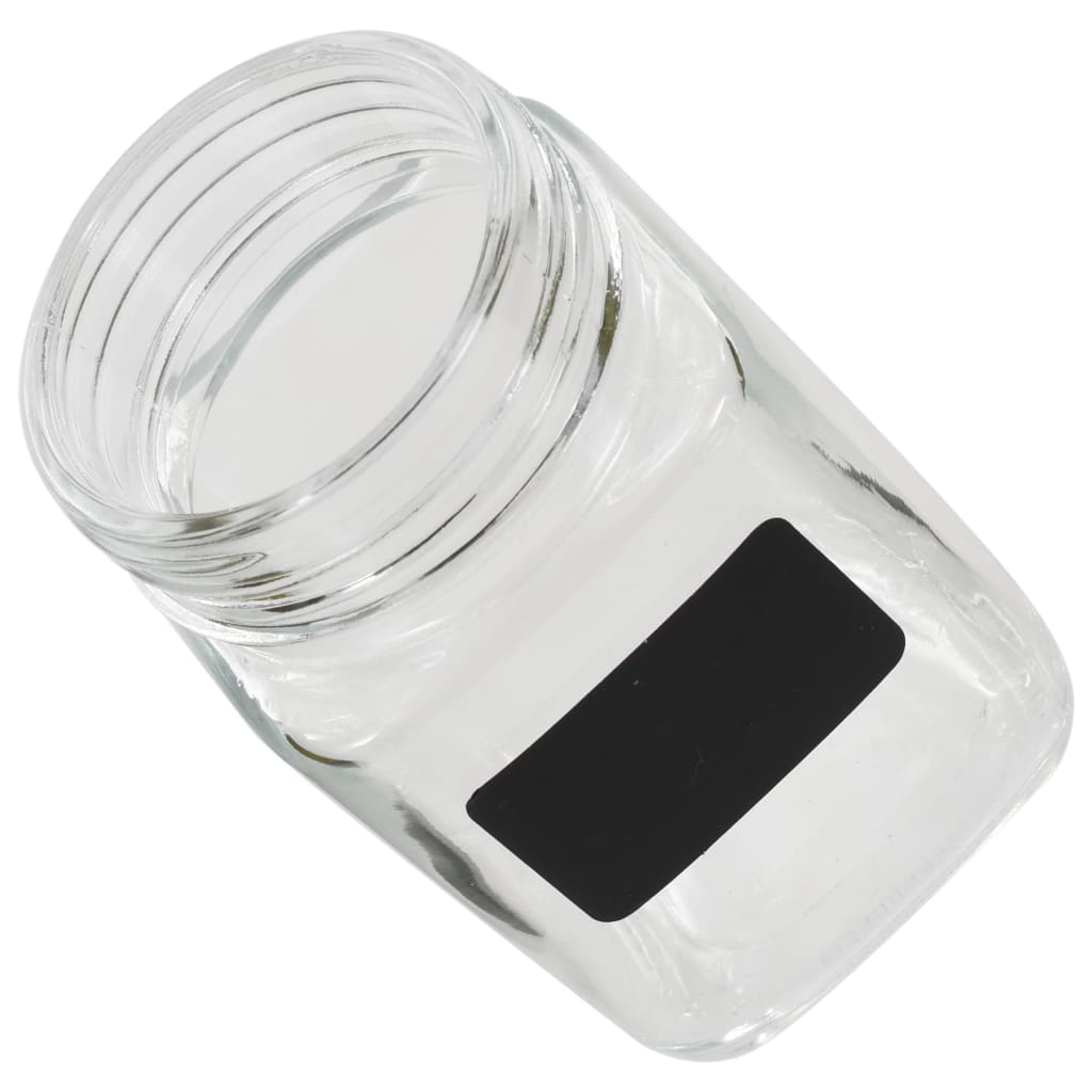 vidaXL opbevaringsglas med etiket 24 stk. 300 ml