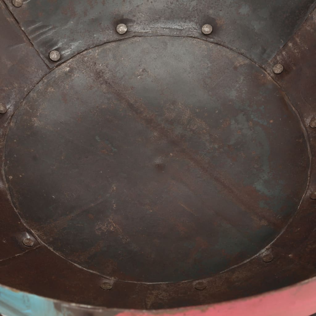 vidaXL rustikt bålfad Ø60 cm jern farverigt