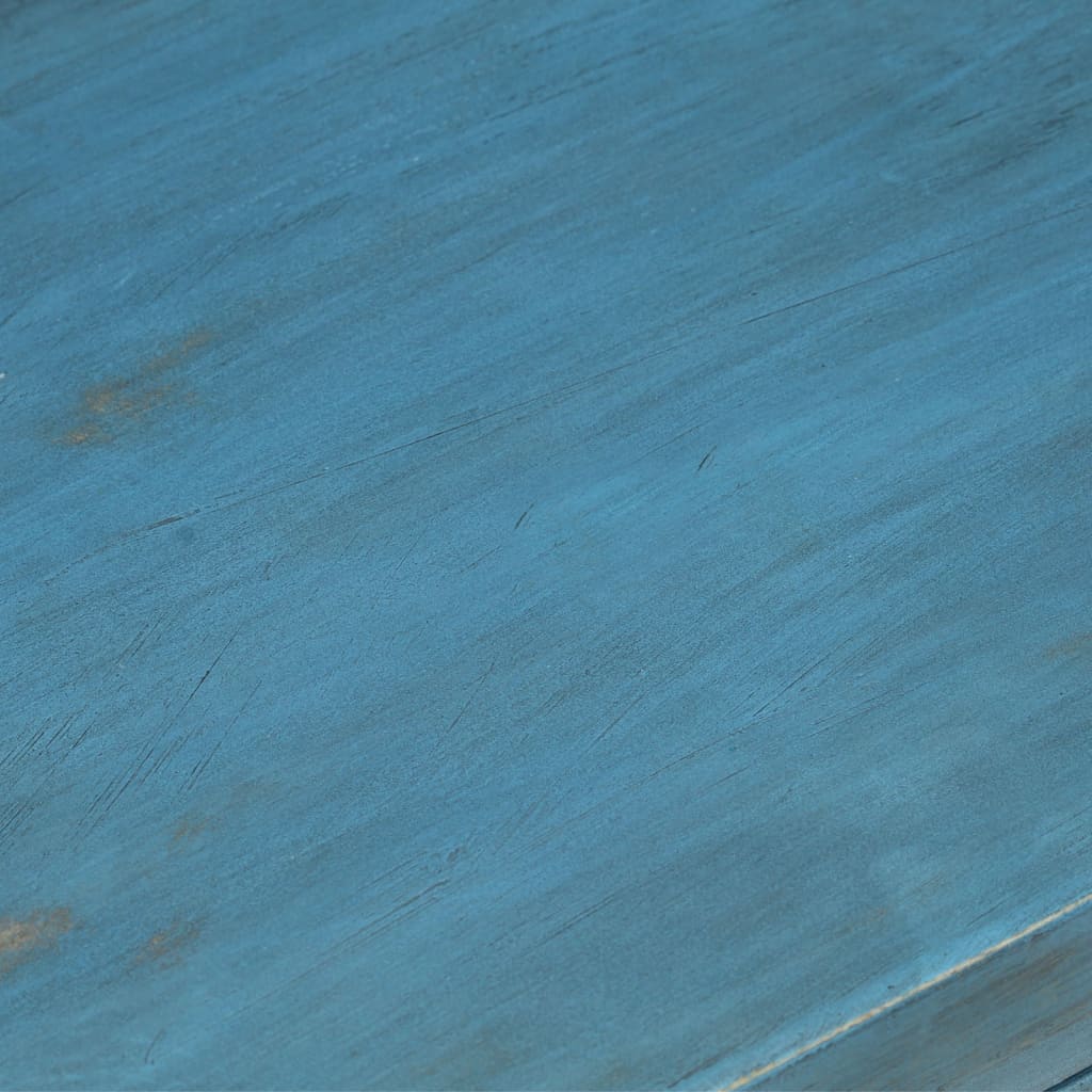 vidaXL sengebord 40x30x50 cm massivt mangotræ blå
