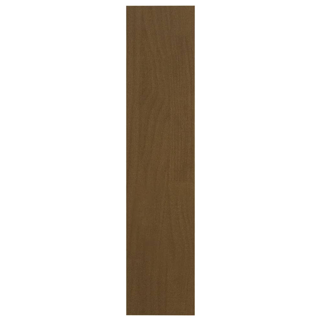 vidaXL bogskab/rumdeler 100x30x135,5 cm massivt fyrretræ honningbrun
