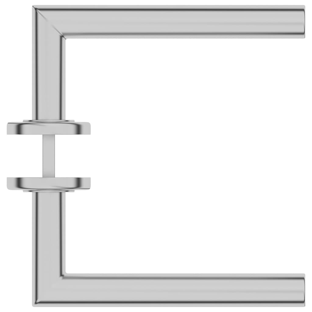 vidaXL dørhåndtagssæt med PZ-cylinderprofil rustfrit stål