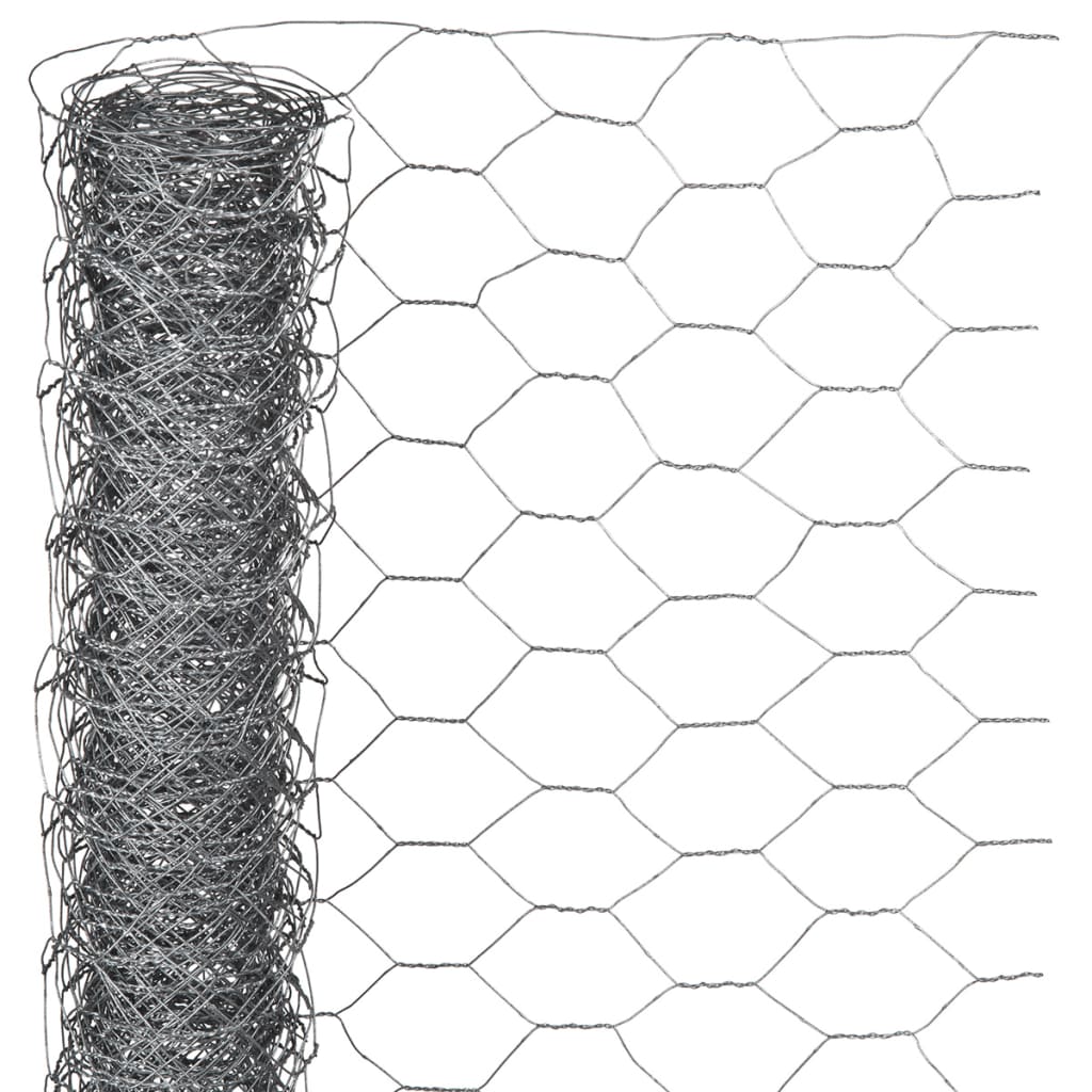 Nature sekskantet trådnet 1x10 m 25 mm galvaniseret stål