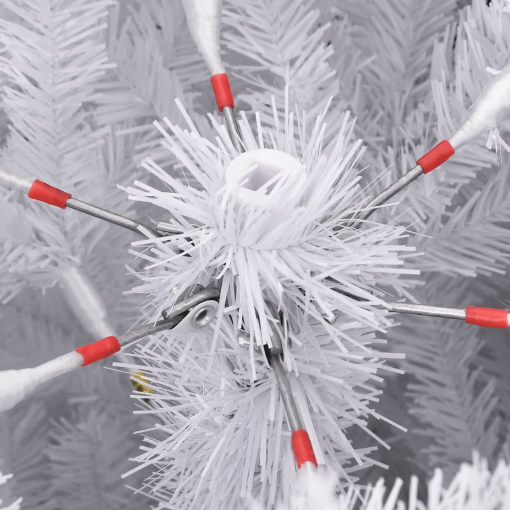 vidaXL kunstigt juletræ med sne 120 cm hængslet