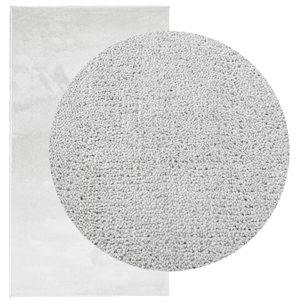 vidaXL gulvtæppe OVIEDO 60x110 cm kort luv grå