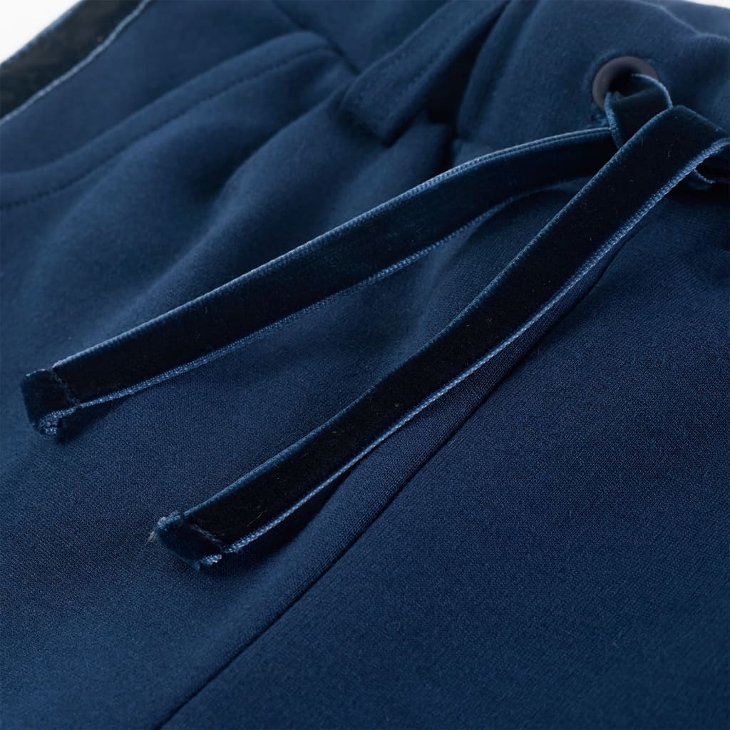 Bukser til børn str. 92 sorte kanter marineblå