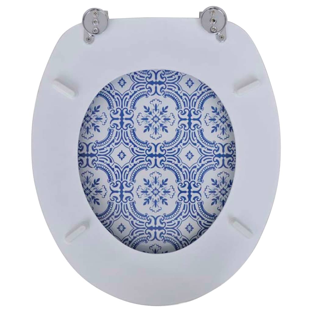 Toiletsæde med MDF-låg porcelænsdesign