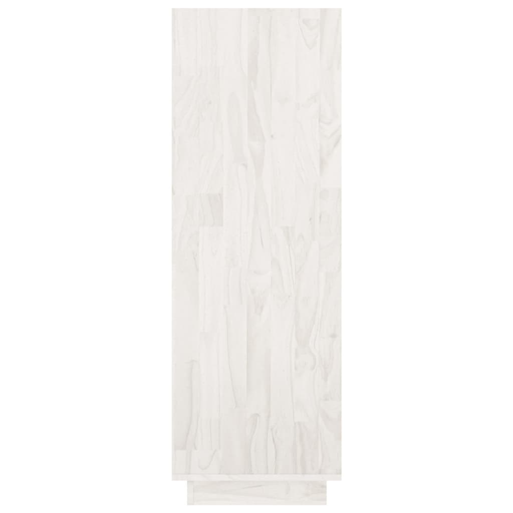 vidaXL bogreol/rumdeler 80x35x103 cm massivt fyrretræ hvid