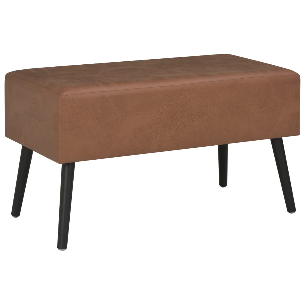 vidaXL sofabord mørkebrun 80 x 40 x 46 cm kunstlæder