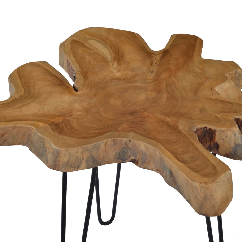 vidaXL sofabord (60-70) x 45 cm teaktræ