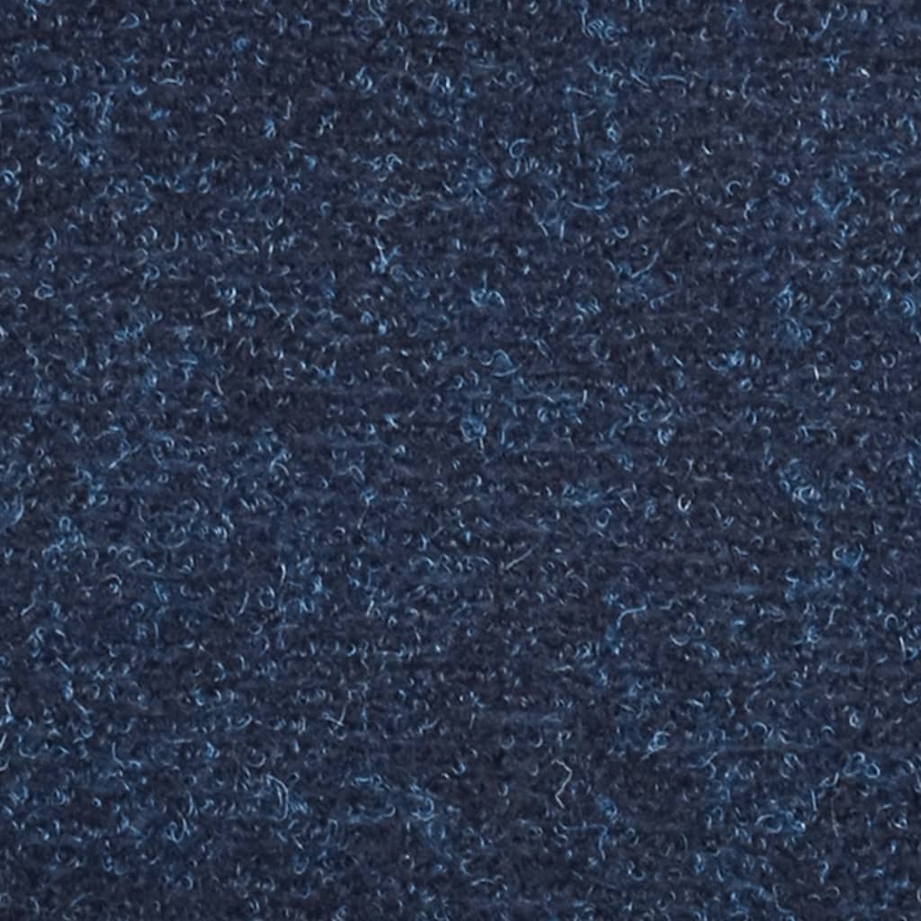 vidaXL selvklæbende trappemåtter 5 stk. 56x17x3 cm tuftet marineblå