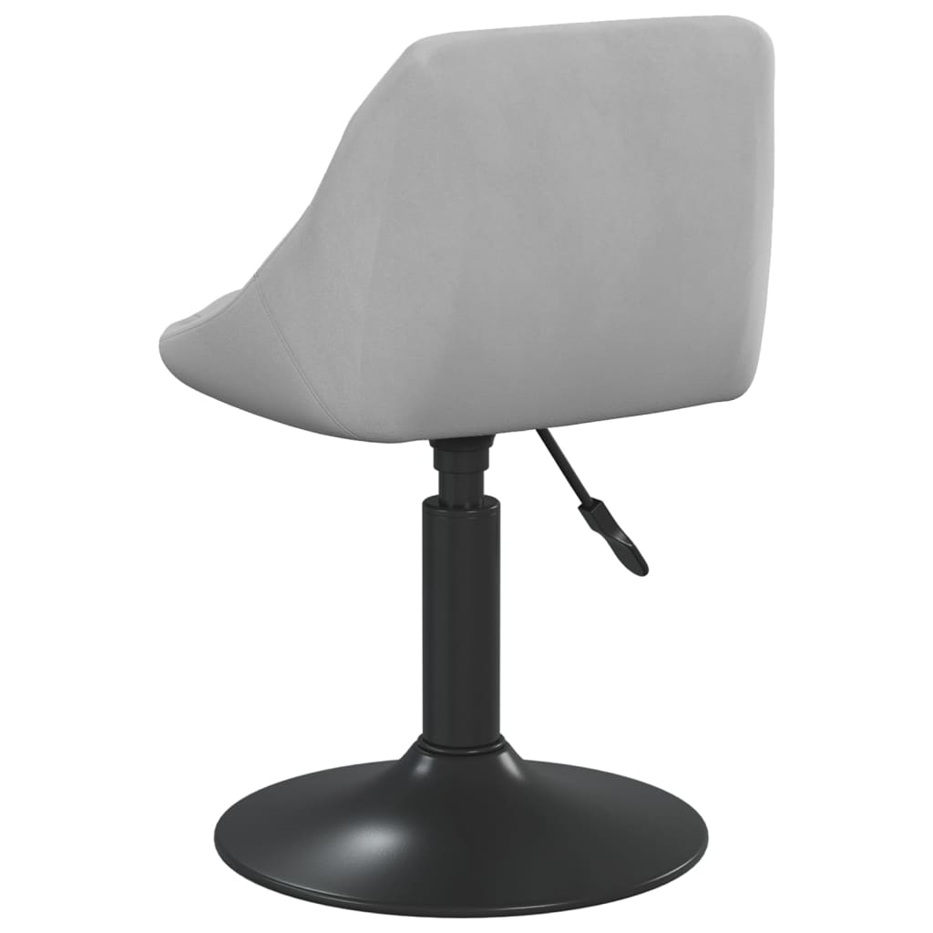 vidaXL spisebordsstol fløjl lysegrå