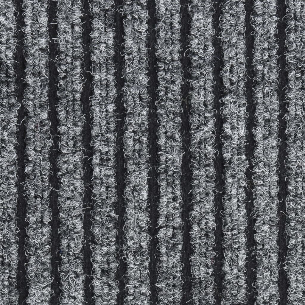 vidaXL dørmåtte 80x120 cm stribet grå
