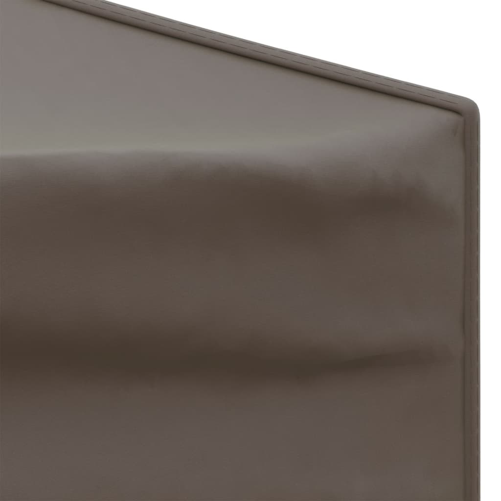 vidaXL foldbart festtelt med sidevægge 3x6 m gråbrun