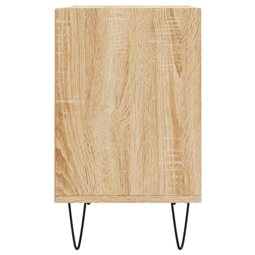 vidaXL tv-bord 69,5x30x50 cm konstrueret træ sonoma-eg