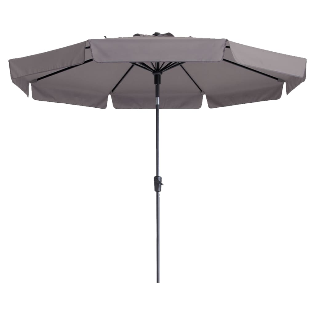 Madison parasol Flores Luxe 300 cm rund gråbrun