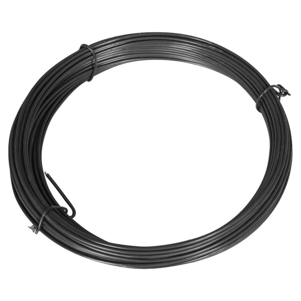 vidaXL hegnsbindetråd 25 m 1,4/2 mm stål grå