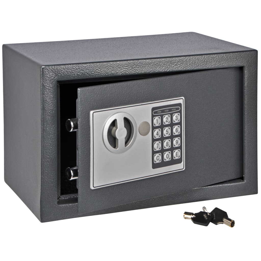 HI sikkerhedsskab med elektrisk lås 31 x 20 x 20 cm mørkegrå