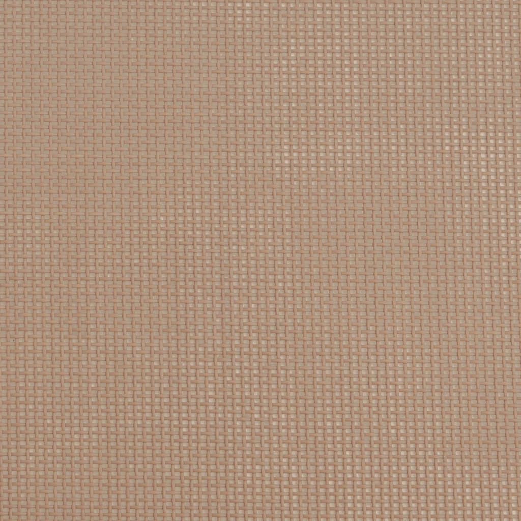 vidaXL foldbare liggestole 2 stk. textilene pulverlakeret stål gråbrun
