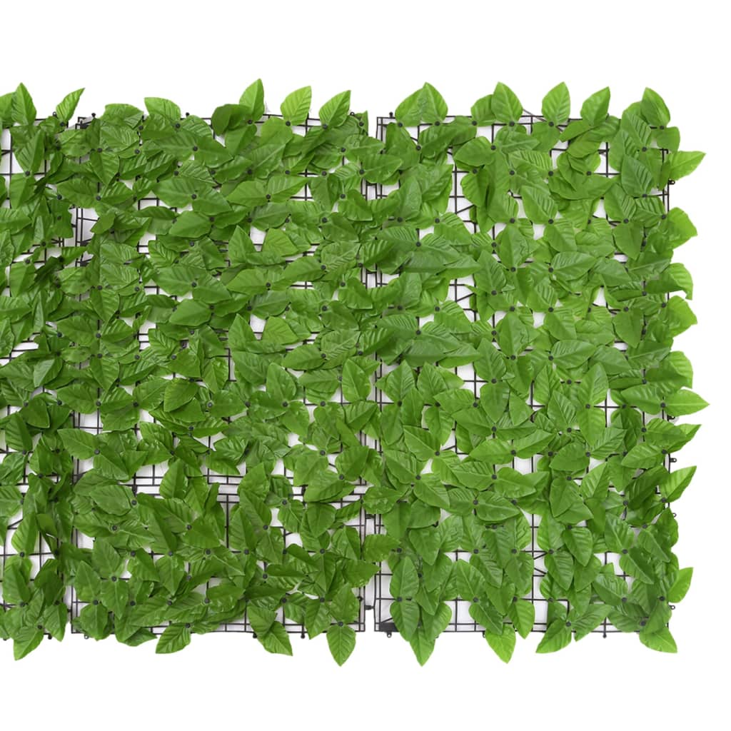 vidaXL altanafskærmning 600x100 cm grønne blade