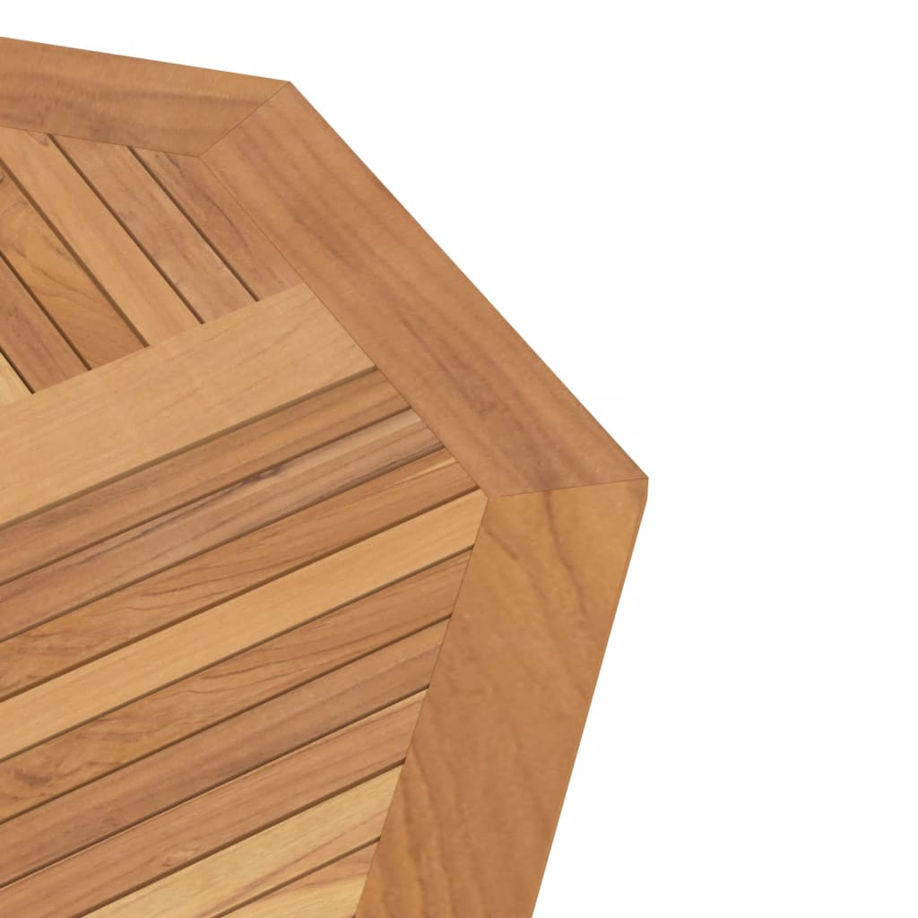 vidaXL foldbart havebord 110x110x75 cm massivt teaktræ