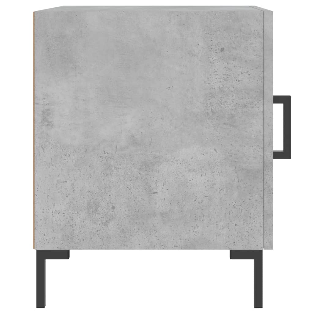 vidaXL sengebord 40x40x50 cm konstrueret træ betongrå