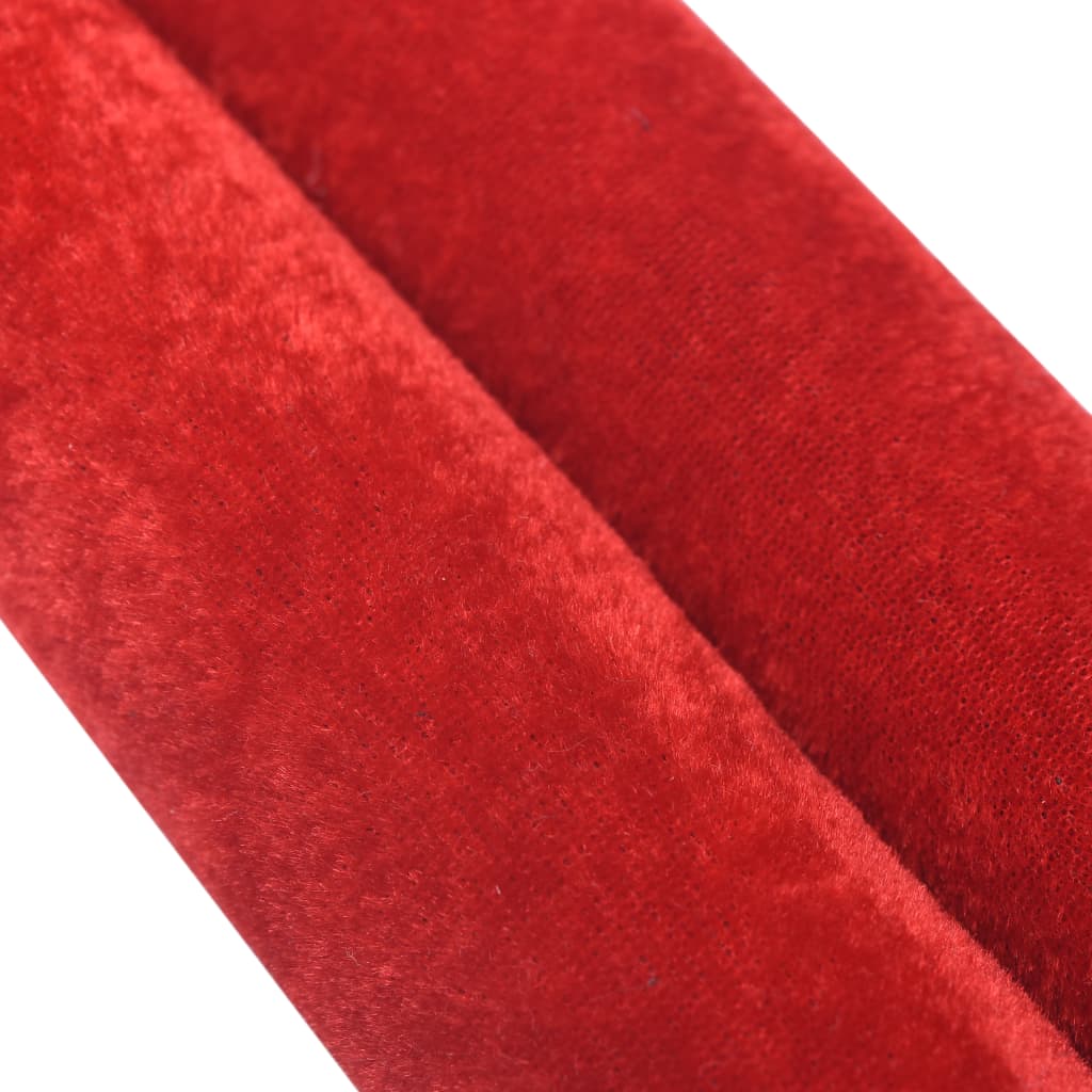 vidaXL reb til afspærringsstolper fløjl rød og sølvfarvet