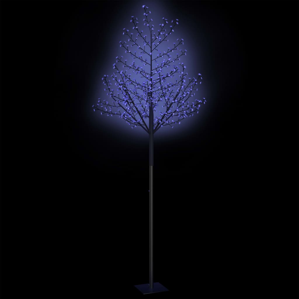 vidaXL juletræ 600 LED'er kirsebærblomst 300 cm blåt lys