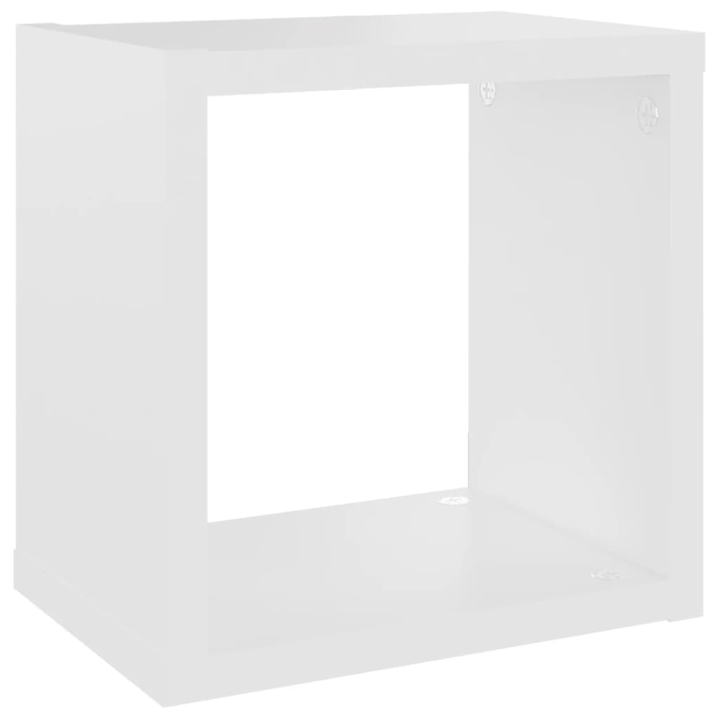 vidaXL væghylder 6 stk. 22x15x22 cm kubeformet hvid