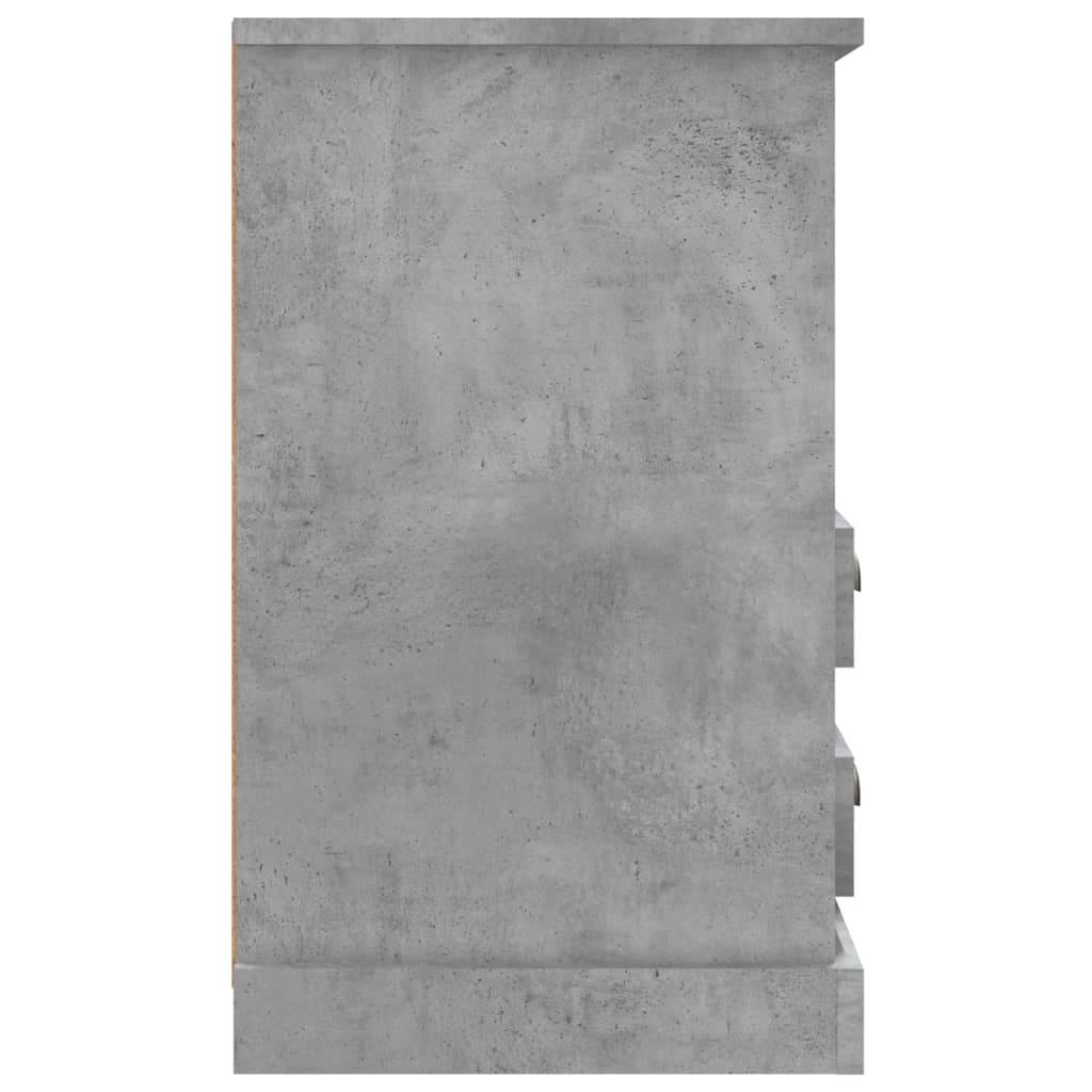 vidaXL sengeborde 2 stk. 43x36x60 cm betongrå