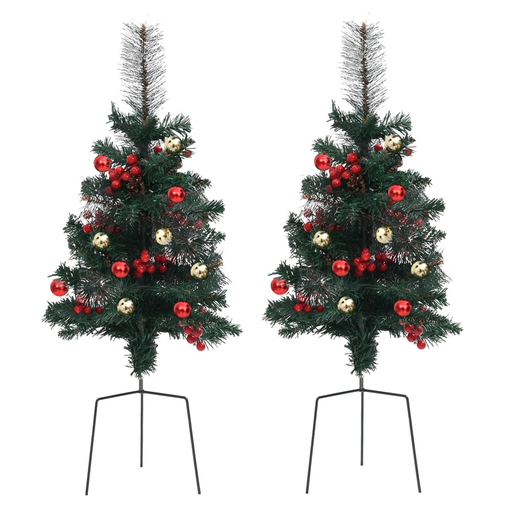 vidaXL kunstige juletræer 2 stk. 76 cm PVC
