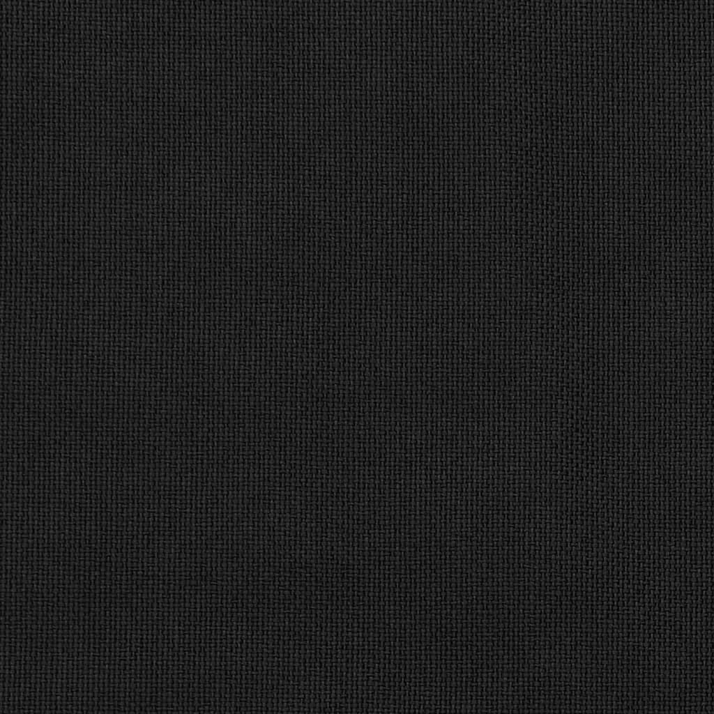 vidaXL mørklægningsgardiner med kroge 2 stk. hør-look 140x175 cm sort