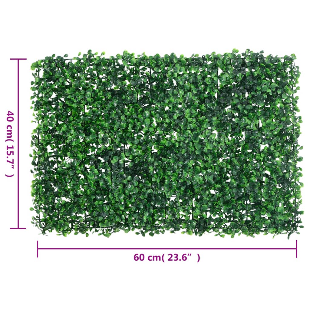  vidaXL kunstige hække 6 stk. 40x60 cm grøn