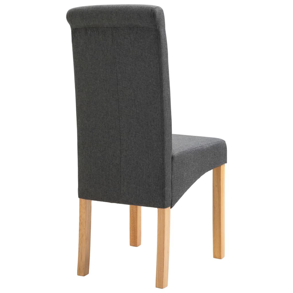 vidaXL spisebordsstole 6 stk. stof grå