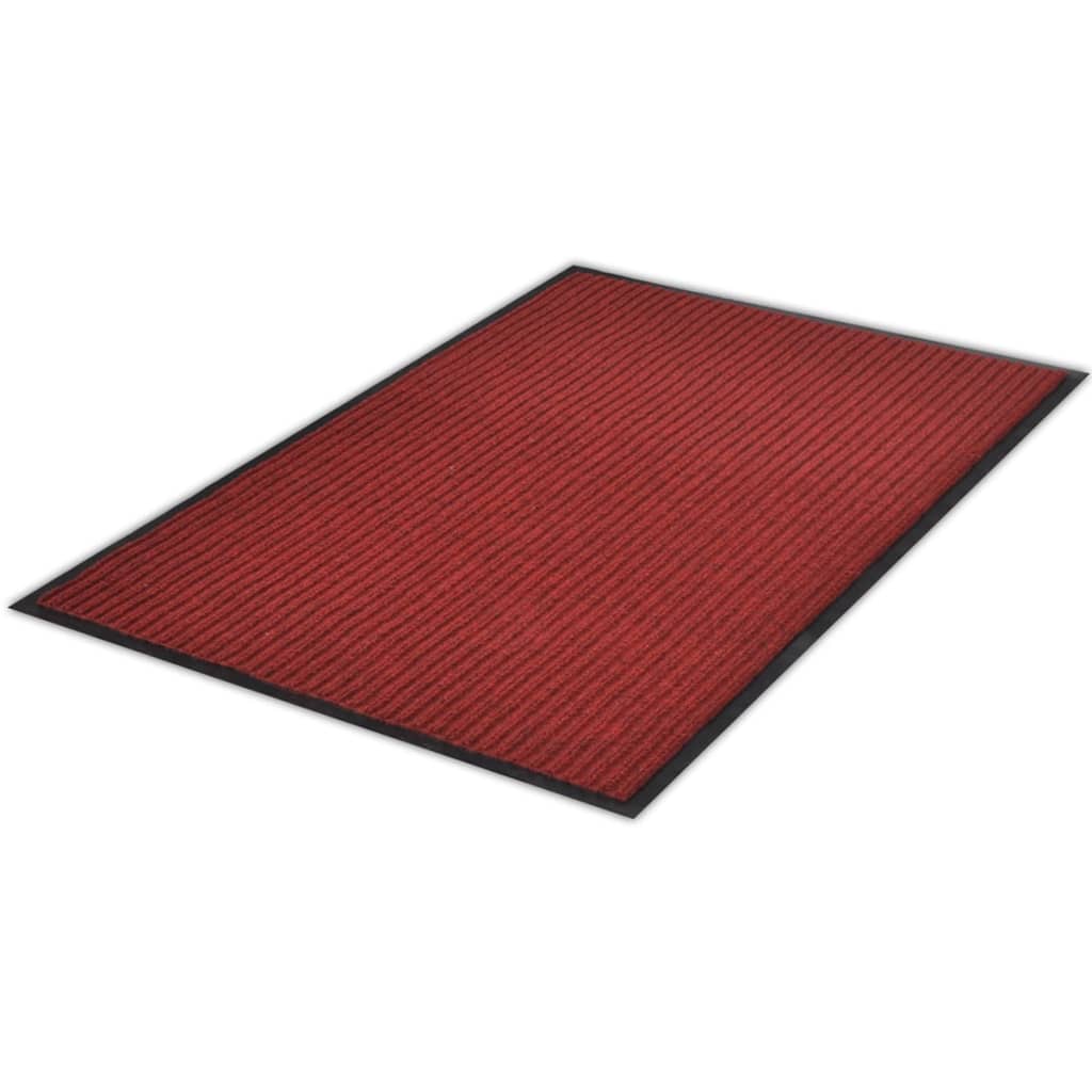 vidaXL dørmåtte PVC rød 90 x 60 cm