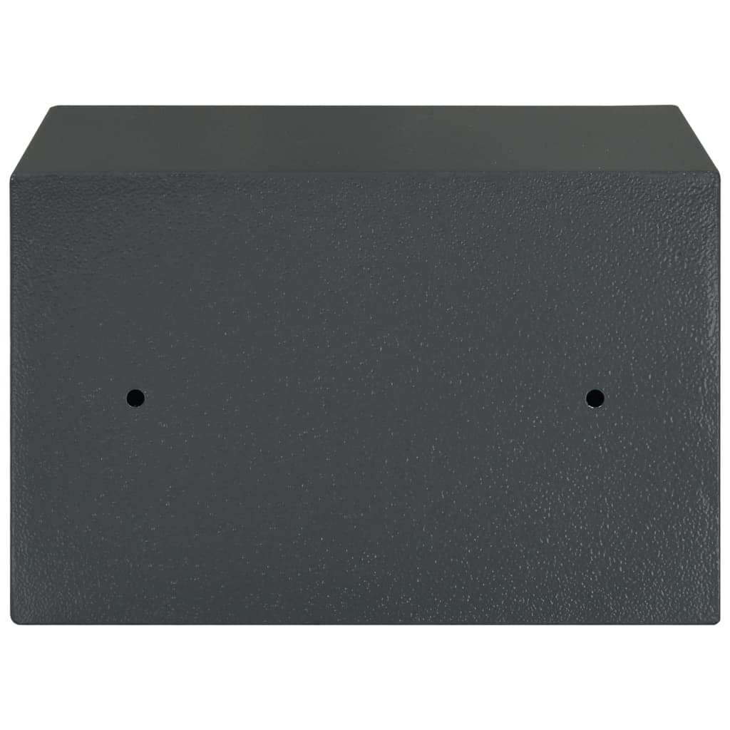 vidaXL mekanisk sikkerhedsboks stål 31 x 20 x 20 cm mørkegrå