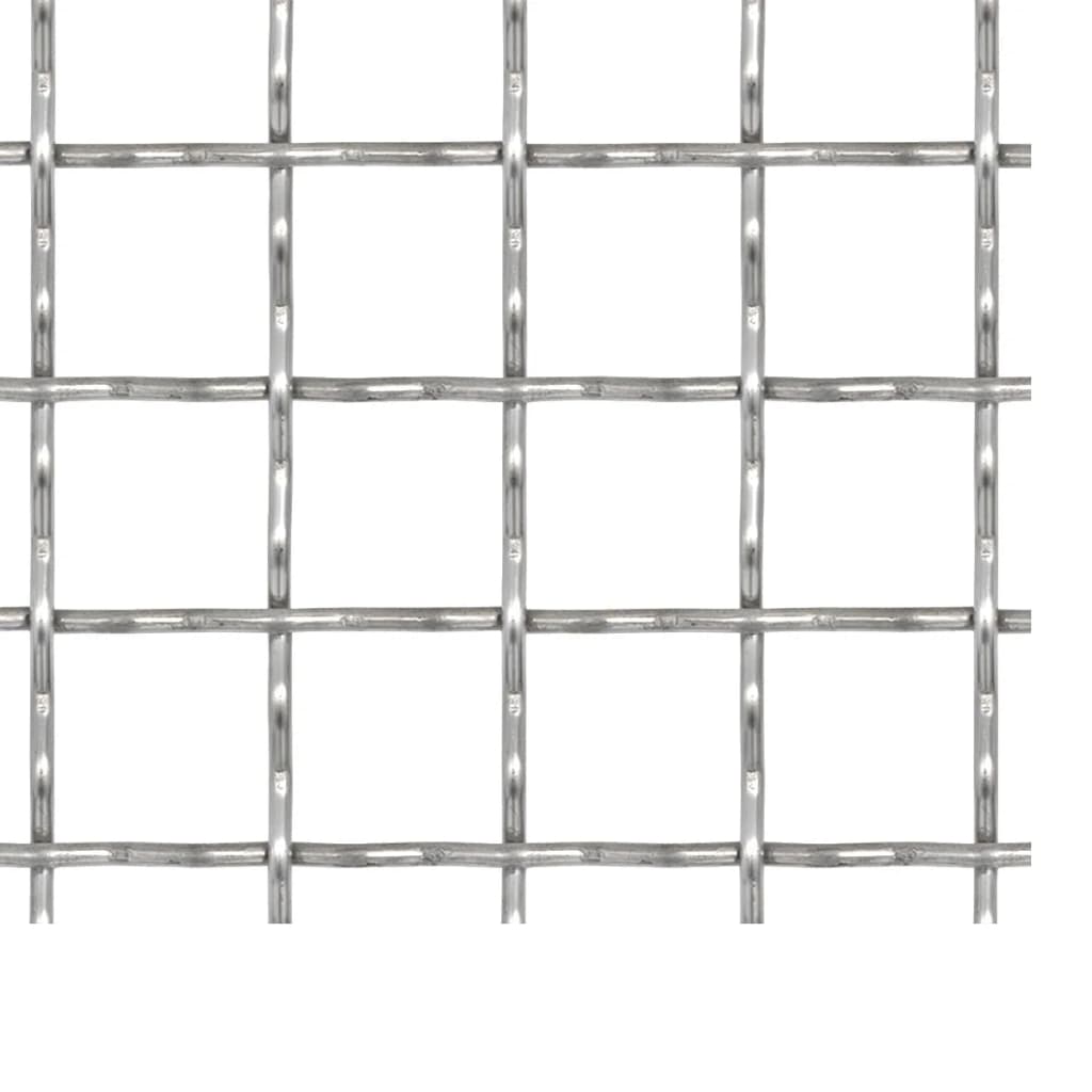 vidaXL rillet trådnetspanel rustfrit stål 50 x 50 cm 31 x 31 x 3 mm