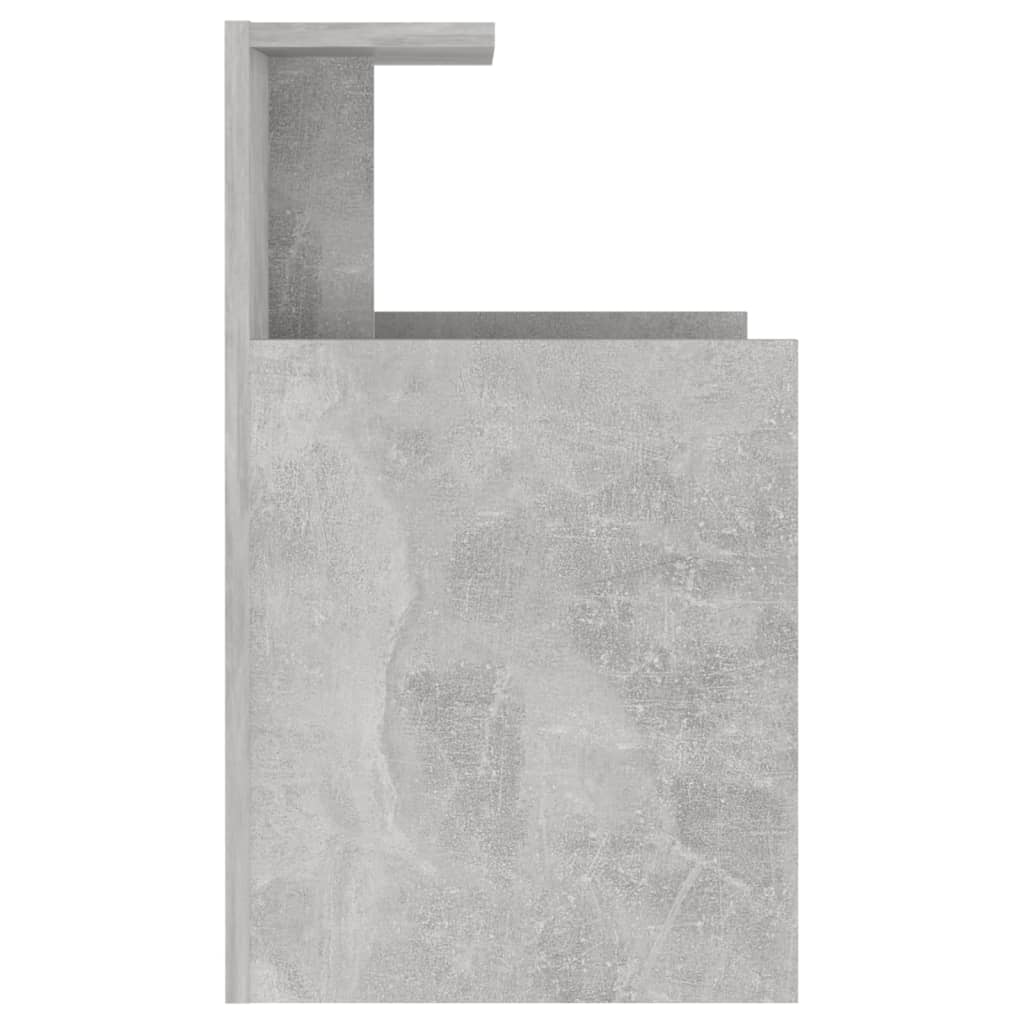 vidaXL sengeskab 40x35x60 cm spånplade betongrå