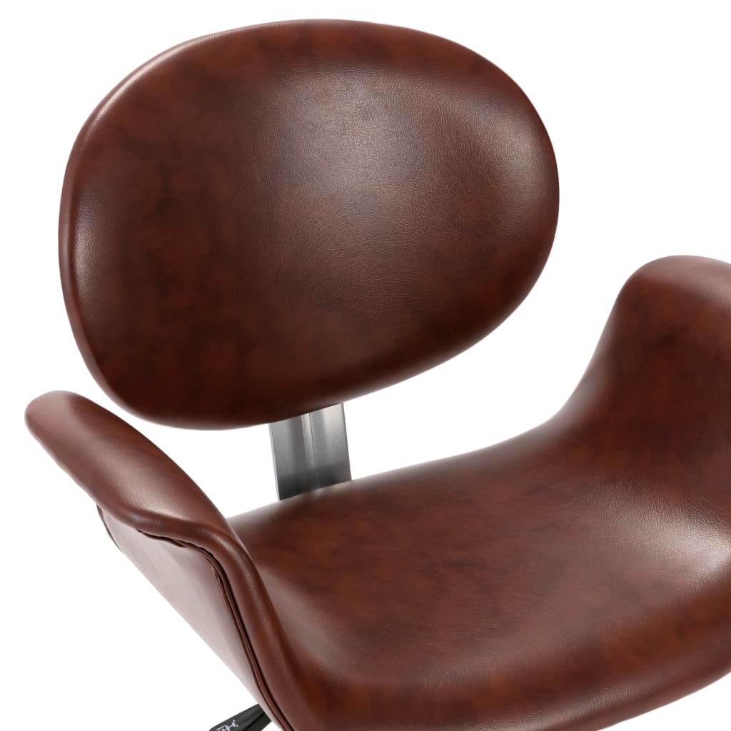 vidaXL drejelige spisebordsstole 4 stk. kunstlæder brun