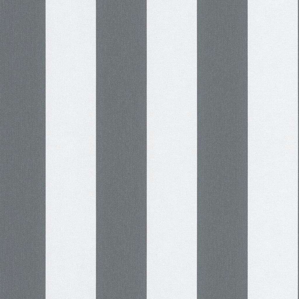 Noordwand tapet Topchic Stripes mørkegrå og hvid