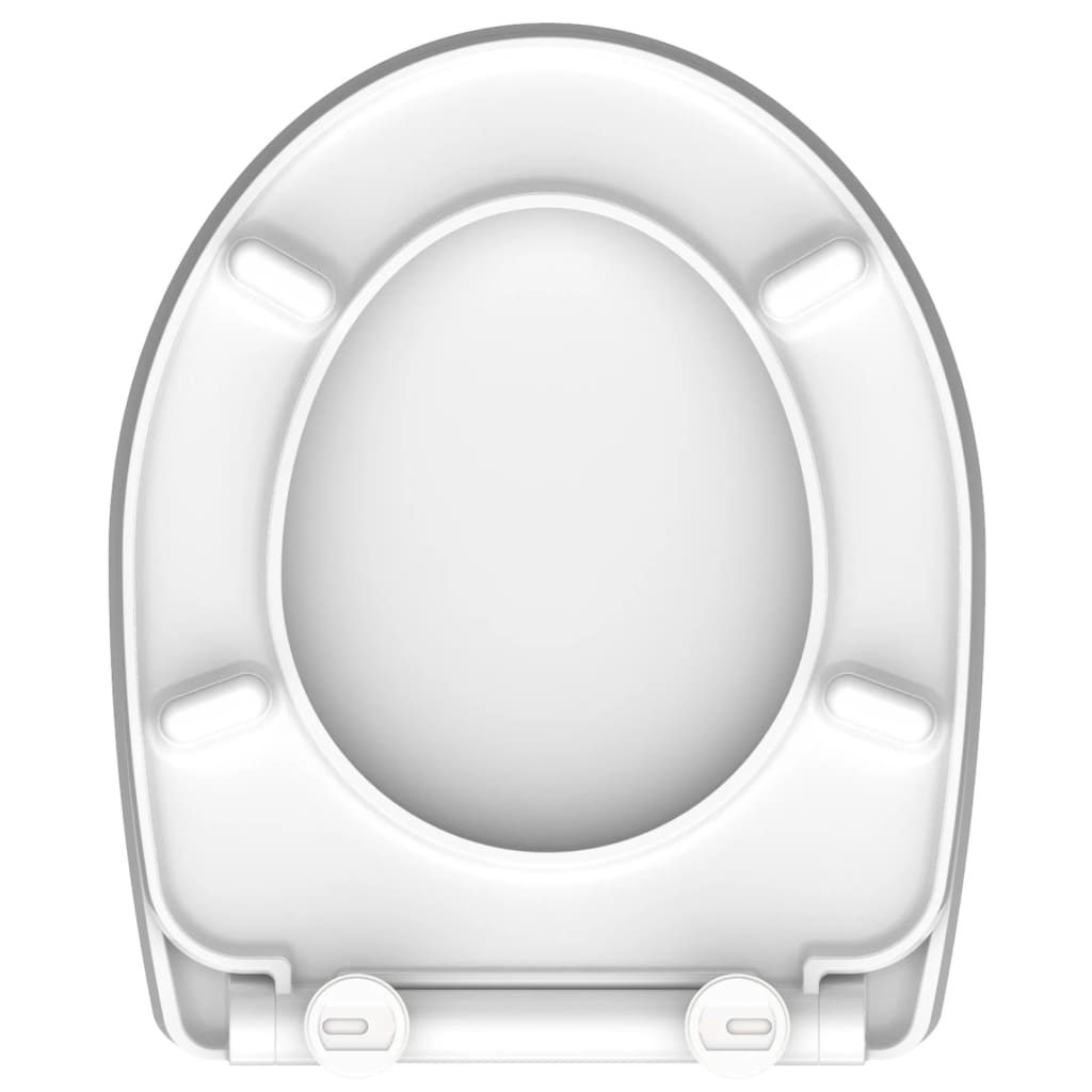 SCHÜTTE toiletsæde m. soft-close og quick-release ROUND DIPS højglans