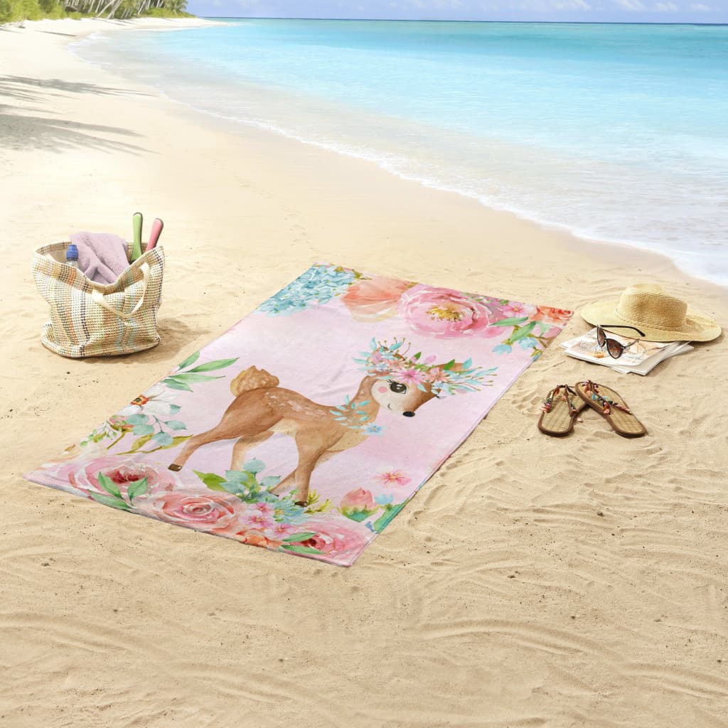 Good Morning badehåndklæde SWEET 75x150 cm lyserød